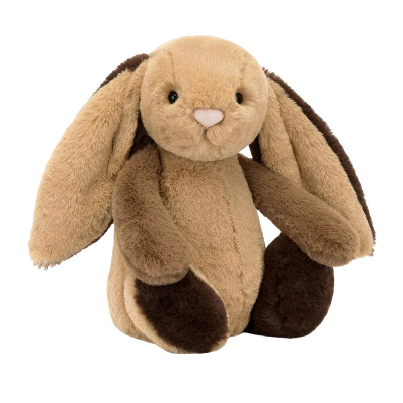 Jellycat Bashful patchwork brown bunny original – Dilly Dally Kids