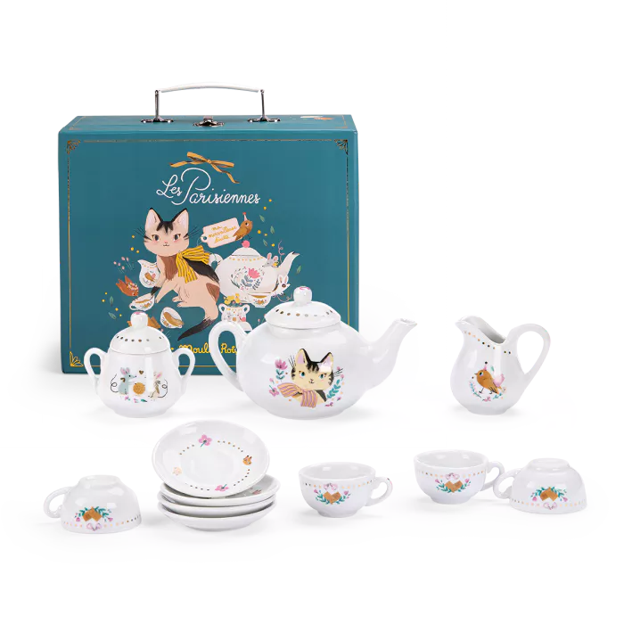 Parisiennes ceramic tea set Dilly Dally Kids