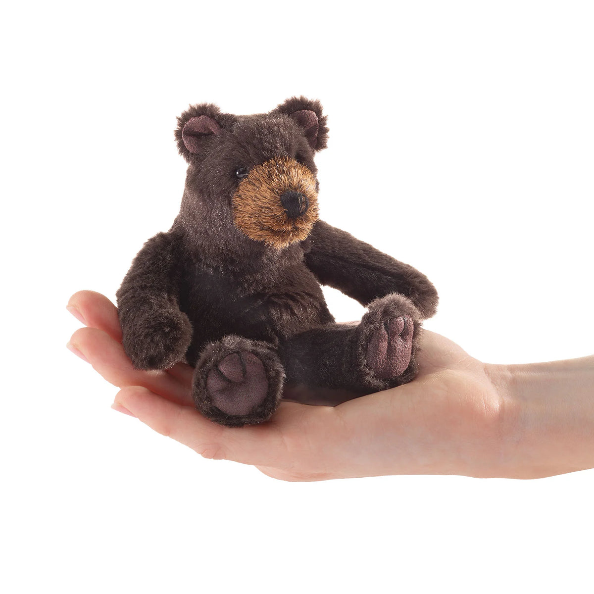 Folkmanis mini brown bear finger puppet – Dilly Dally Kids