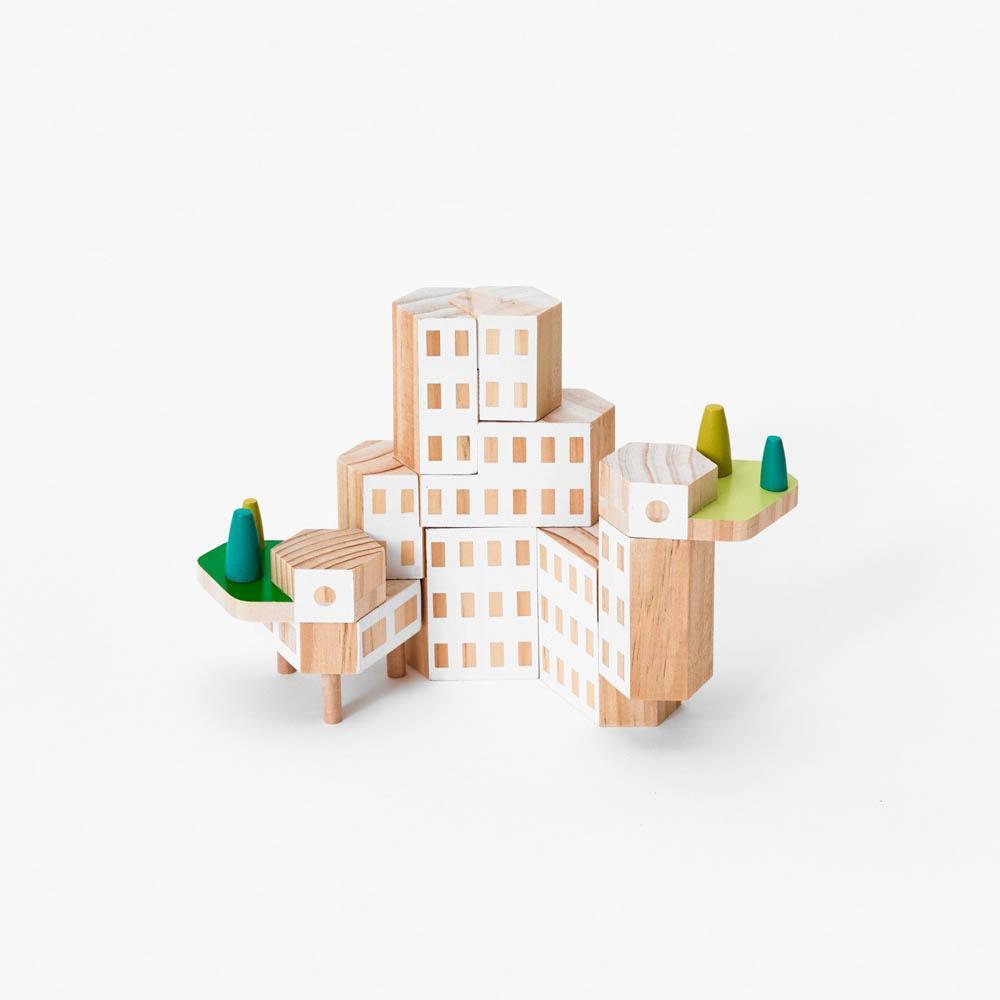 Blockitecture garden city classic set-blocks & building sets-Areaware-Dilly Dally Kids
