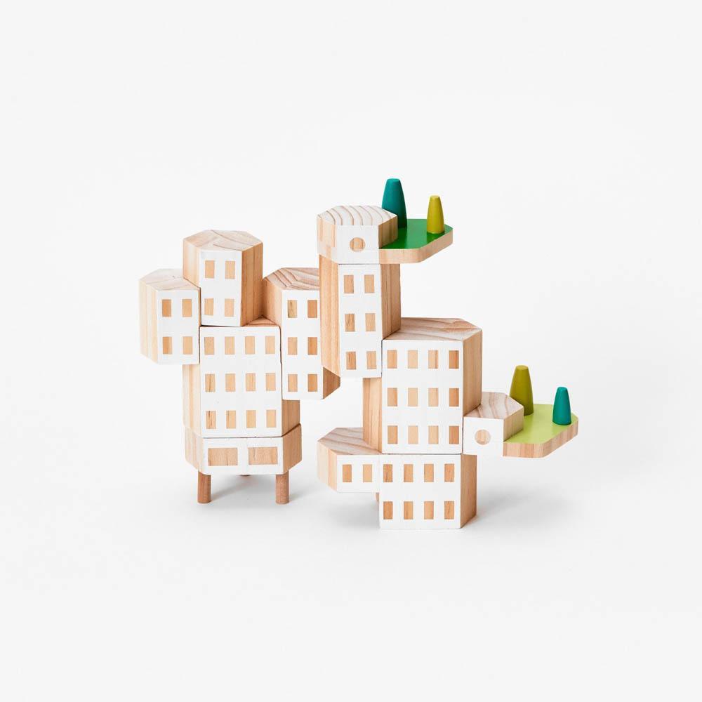 Blockitecture garden city classic set-blocks & building sets-Areaware-Dilly Dally Kids