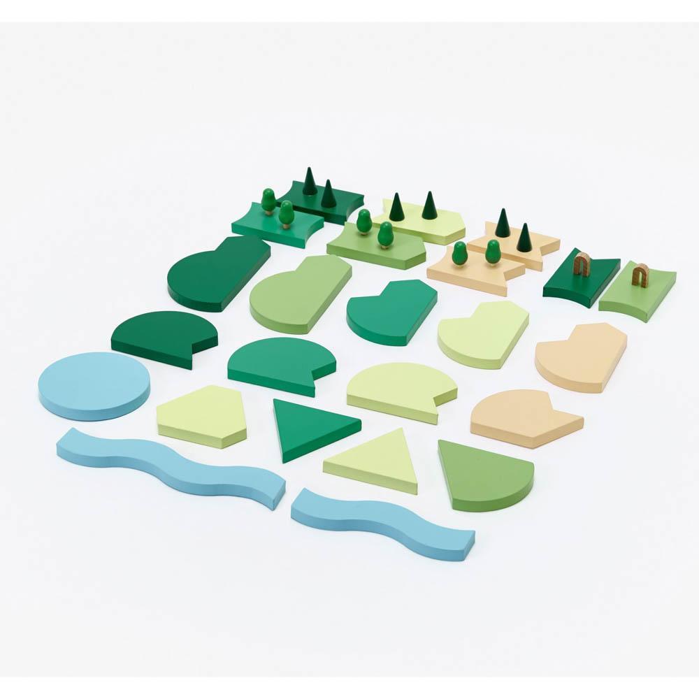 Blockitecture parkland classic set-blocks & building sets-Areaware-Dilly Dally Kids