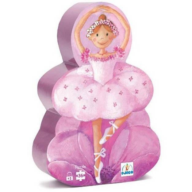 Djeco ballerina with flower 36 piece puzzle-puzzles-Djeco-Dilly Dally Kids
