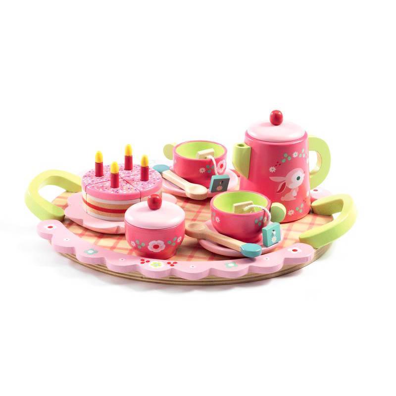 Djeco Lili Rose tea and cake set-pretend play-Djeco-Dilly Dally Kids