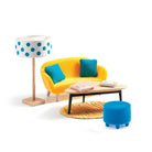 Djeco orange living room set-people, animals & lands-Djeco-Dilly Dally Kids