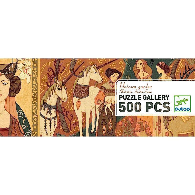 Djeco unicorn garden 500 piece puzzle-puzzles-Djeco-Dilly Dally Kids