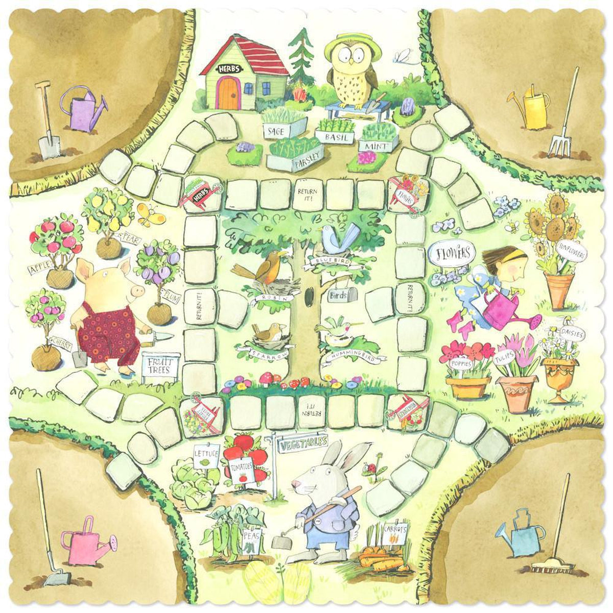 eeboo gathering a garden board game-games-eeBoo Toys & Gifts-Dilly Dally Kids