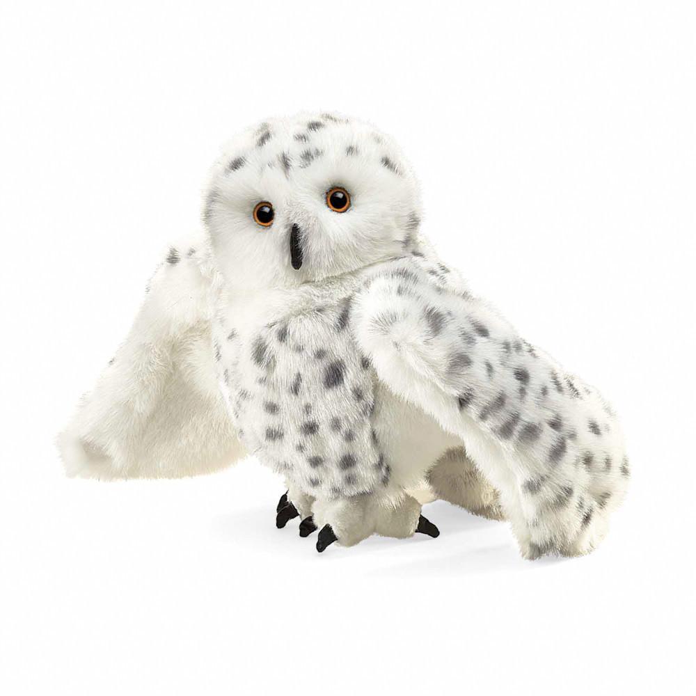 snowy owl puppet-puppets-Fire the Imagination-Dilly Dally Kids