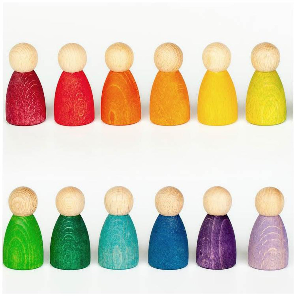 Grapat coloured nins 12 pieces-blocks & building sets-Grapat-Dilly Dally Kids
