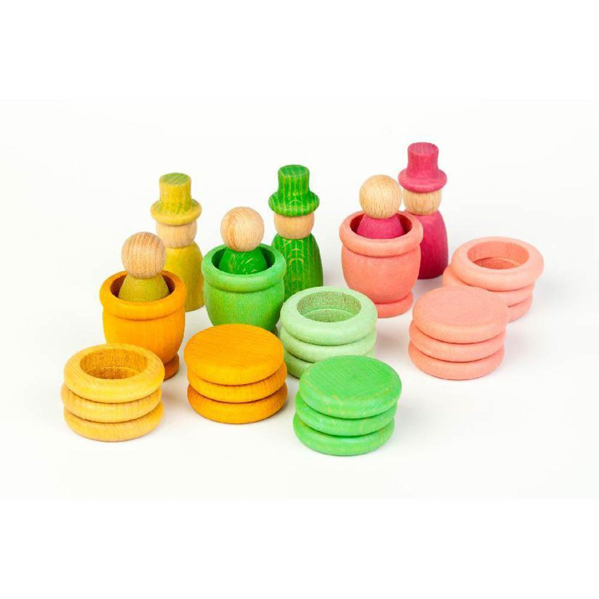 Grapat spring wood nins, mates, rings, and coins-blocks & building sets-Fire the Imagination-Dilly Dally Kids
