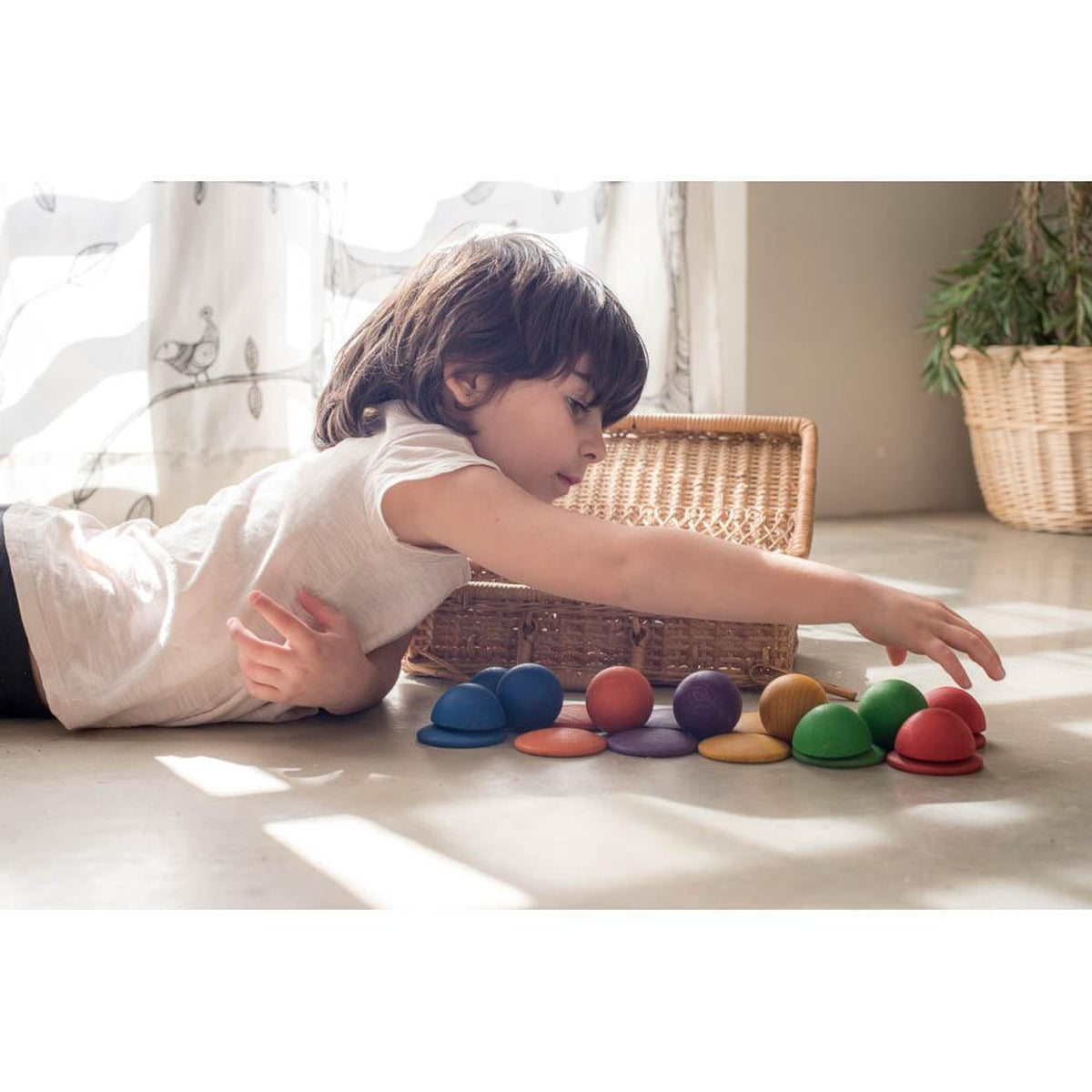 Grapat wood coloured rounds-blocks & building sets-Fire the Imagination-Dilly Dally Kids