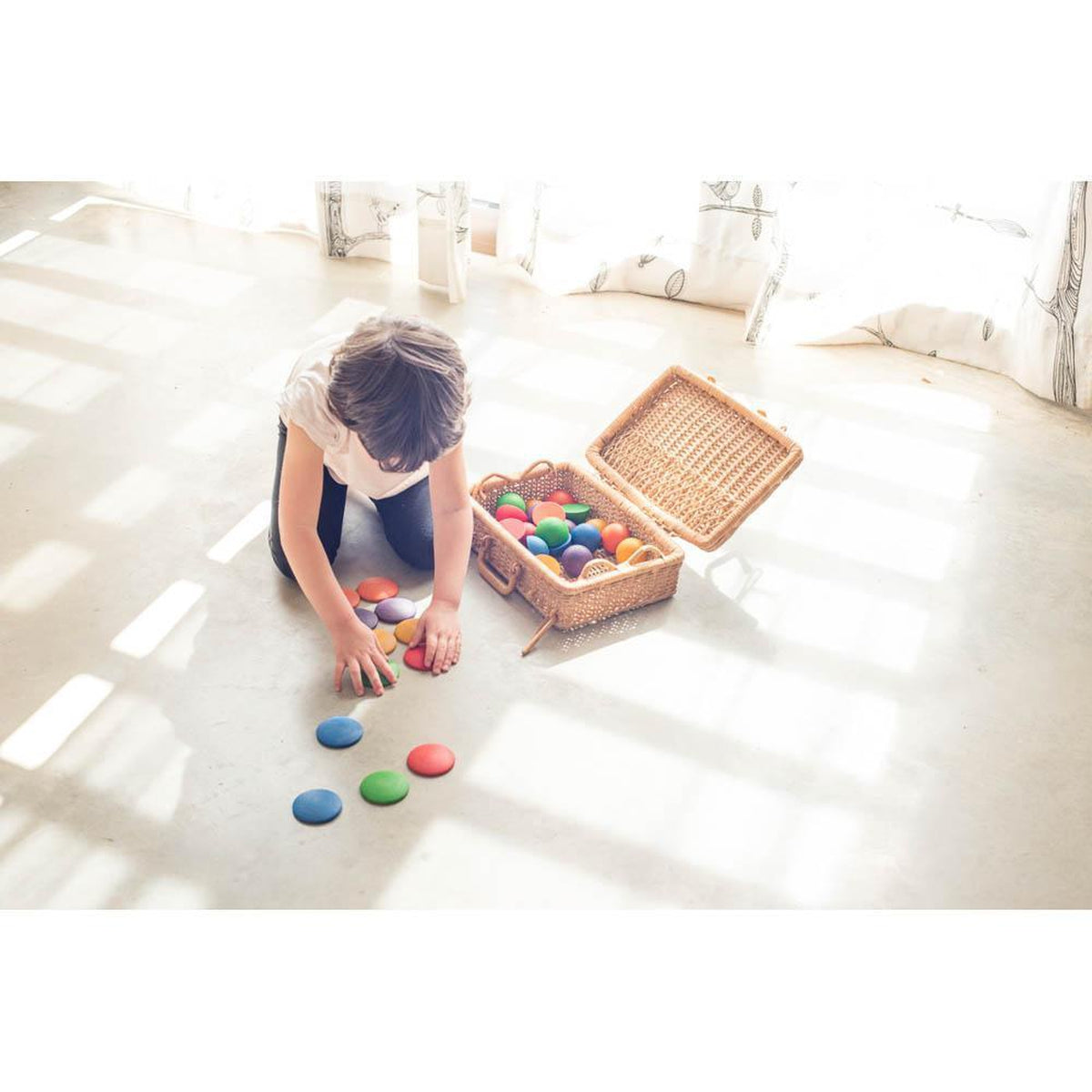 Grapat wood coloured rounds-blocks & building sets-Fire the Imagination-Dilly Dally Kids