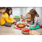Grapat wood mini pines 36 pieces reds-blocks & building sets-Grapat-Dilly Dally Kids