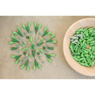 Grapat wood mini cones 36 pieces greens-blocks & building sets-Grapat-Dilly Dally Kids