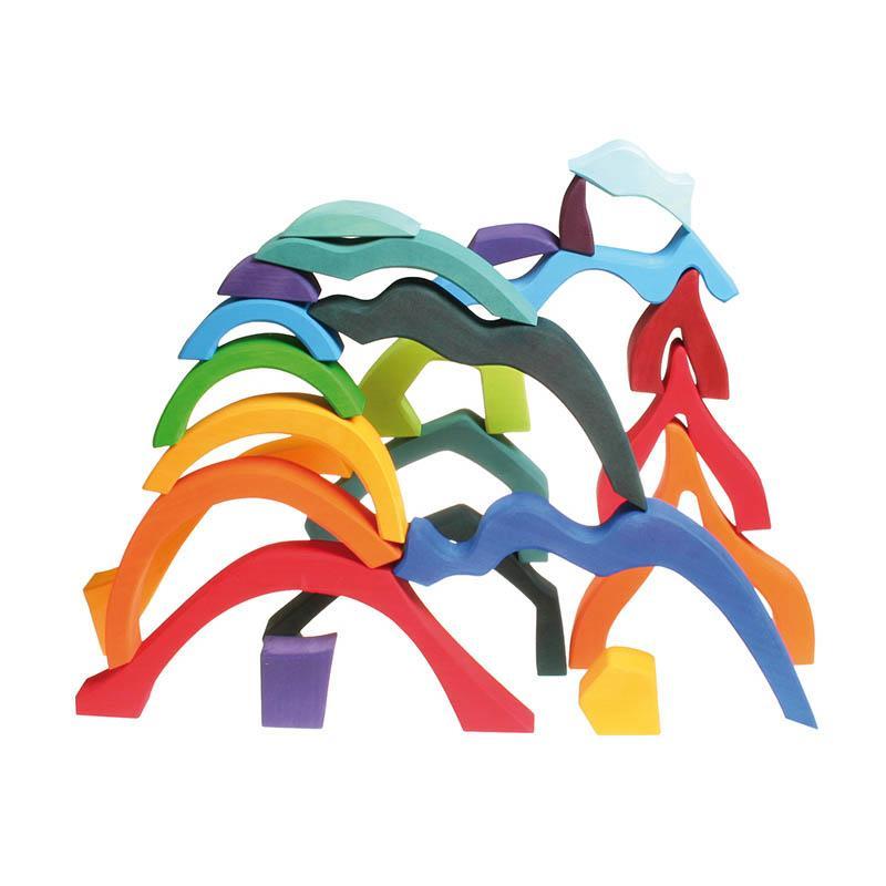 Grimm's four elements set - small-blocks & building sets-Fire the Imagination-Dilly Dally Kids