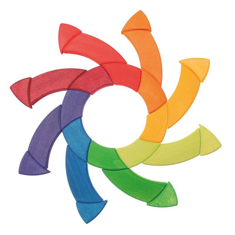 Grimm's Goethe's colour circle - large-blocks & building sets-Fire the Imagination-Dilly Dally Kids