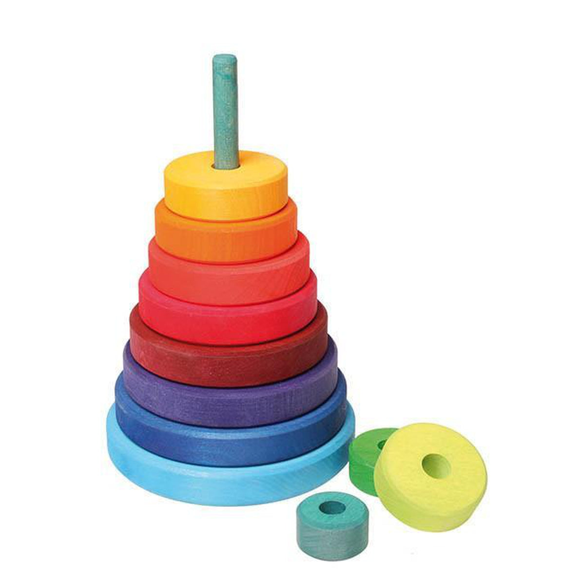 Grimm's large rainbow stacking tower-baby-Fire the Imagination-Dilly Dally Kids