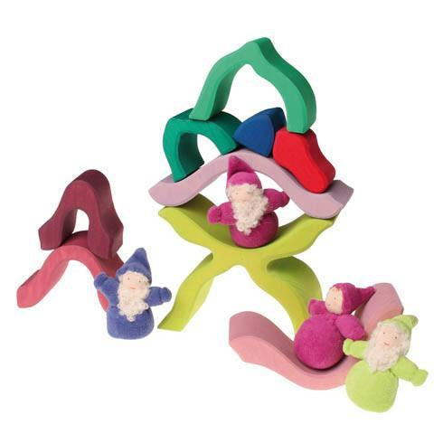 Grimm's little flower stacker-blocks & building sets-Fire the Imagination-Dilly Dally Kids