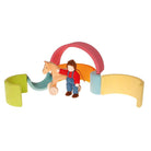 Grimm's medium pastel rainbow stacker-blocks & building sets-Fire the Imagination-Dilly Dally Kids