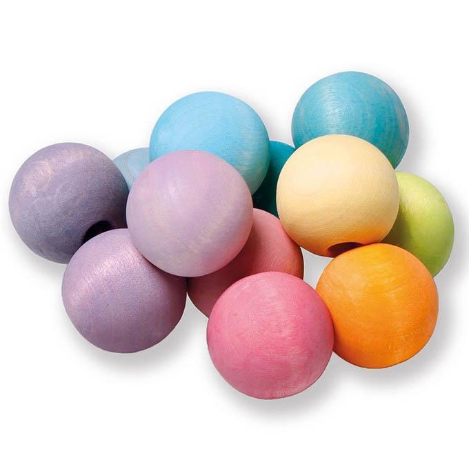 Grimm's pastel beads grasper-baby-Fire the Imagination-Dilly Dally Kids