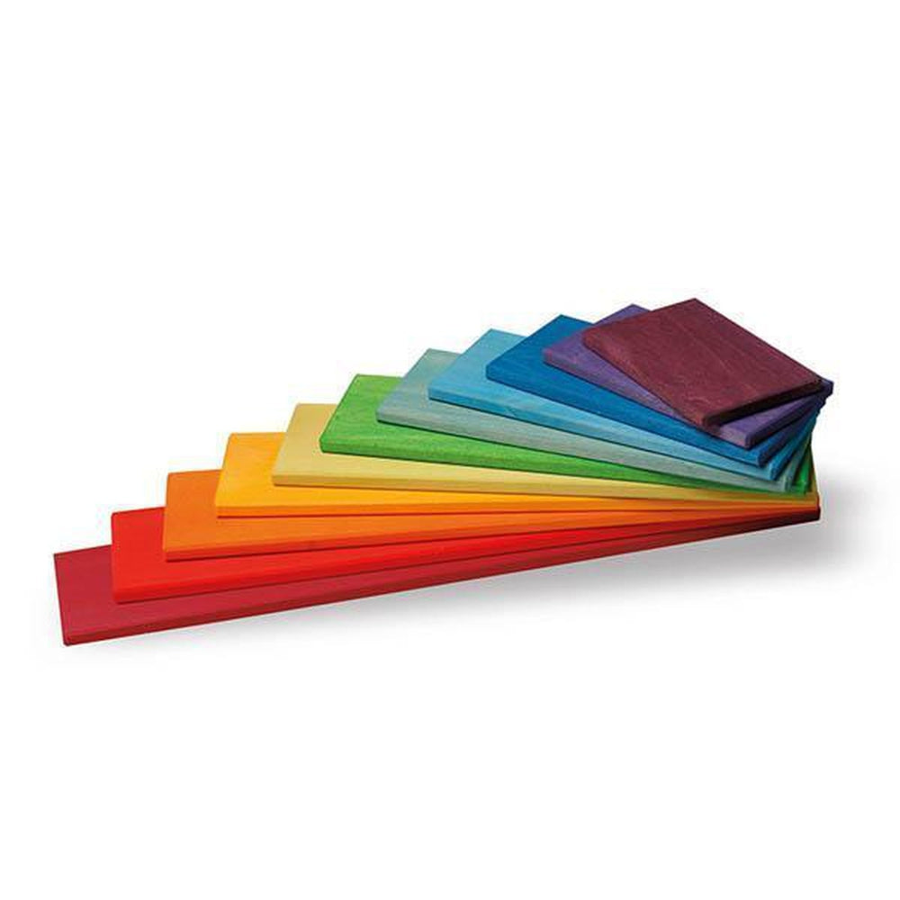 Grimm's rainbow building boards-blocks & building sets-Fire the Imagination-Dilly Dally Kids