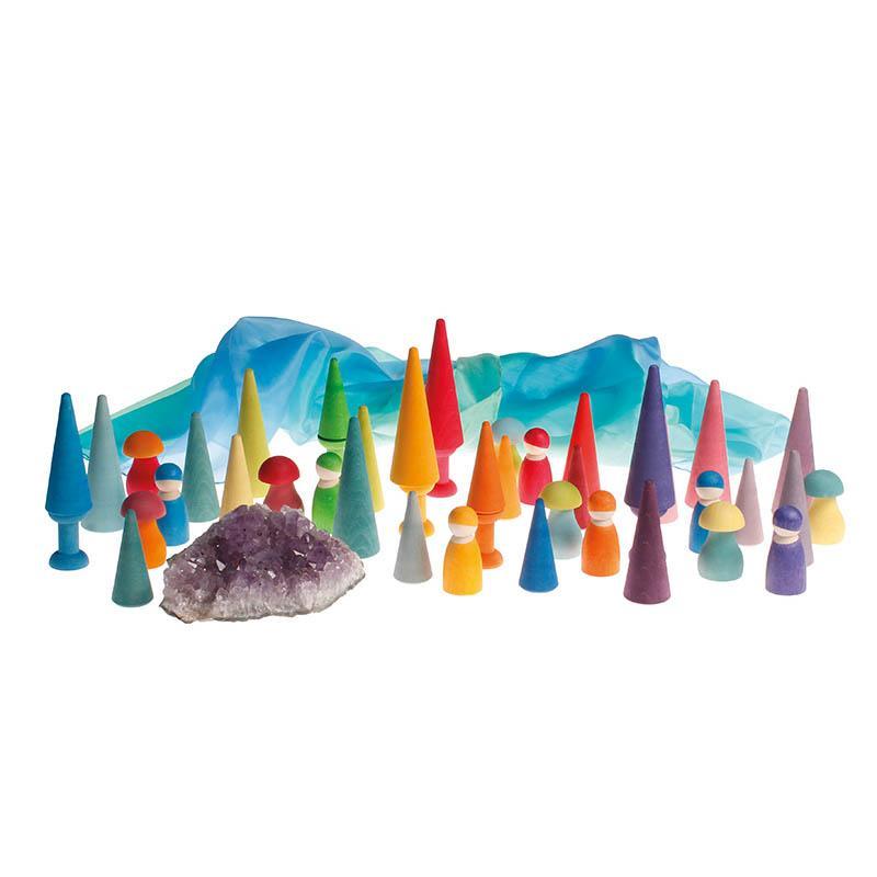 Grimm's rainbow forest-blocks & building sets-Fire the Imagination-Dilly Dally Kids