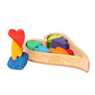 Grimm's rainbow hearts building set-blocks & building sets-Fire the Imagination-Dilly Dally Kids