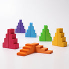 Grimm's rainbow stepped roof-blocks & building sets-Fire the Imagination-Dilly Dally Kids