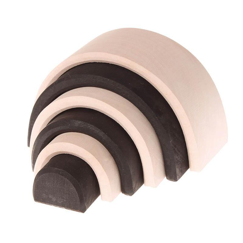 Grimm's small monochrome rainbow-blocks & building sets-Fire the Imagination-Dilly Dally Kids