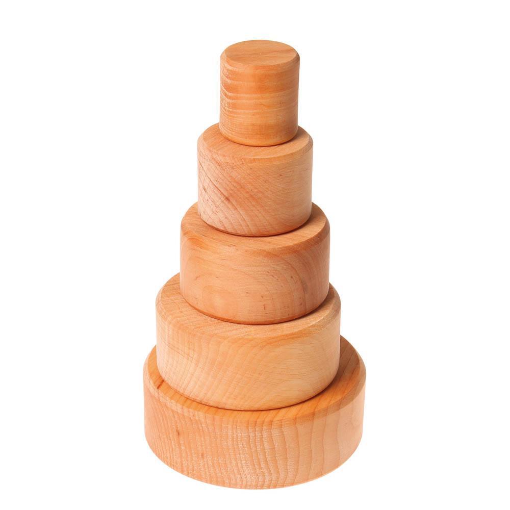 Grimm's small stacking bowls - natural-baby-Fire the Imagination-Dilly Dally Kids