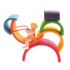 Grimm's small wooden rainbow stacker-blocks & building sets-Fire the Imagination-Dilly Dally Kids