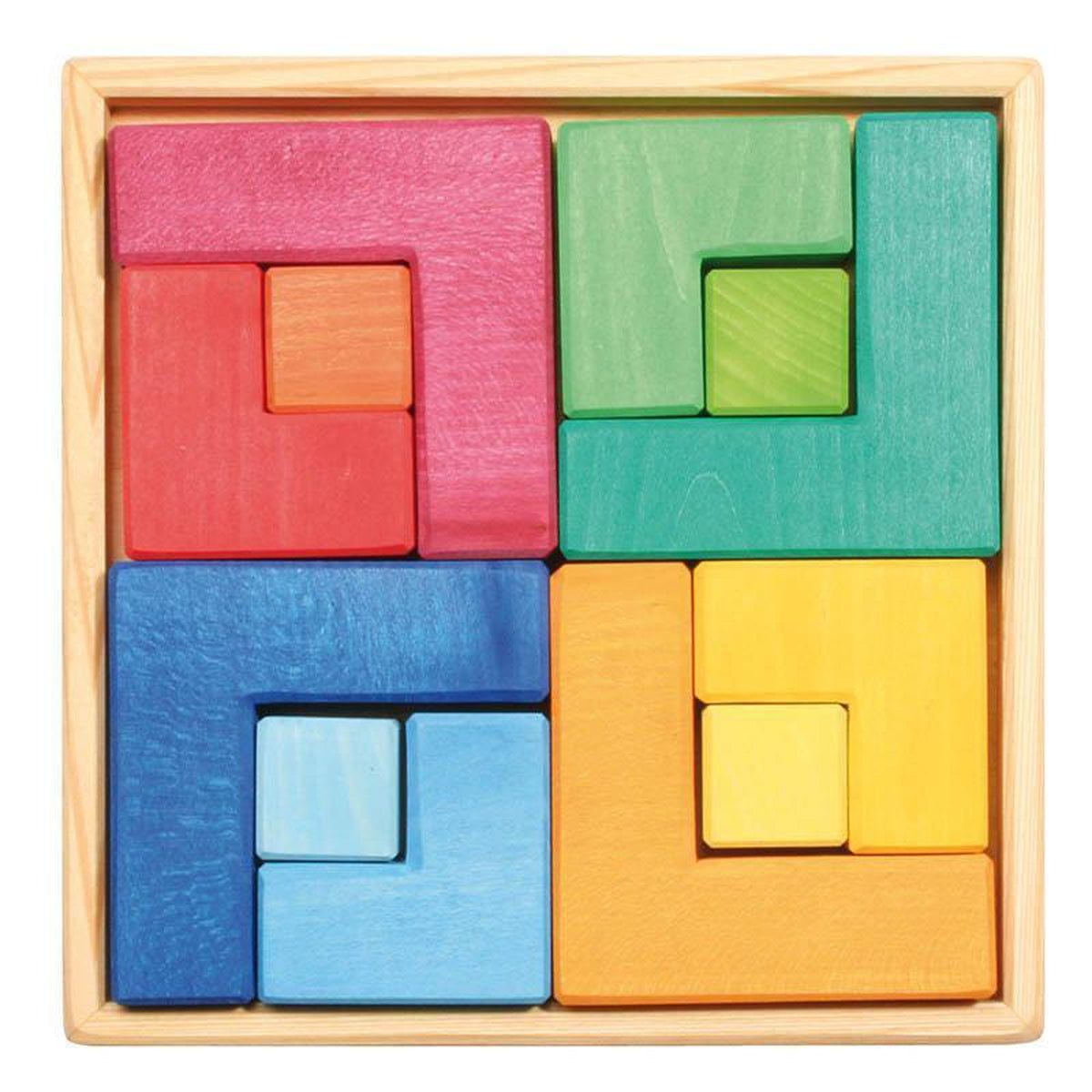 Grimm's square puzzle - large-blocks & building sets-Fire the Imagination-Dilly Dally Kids