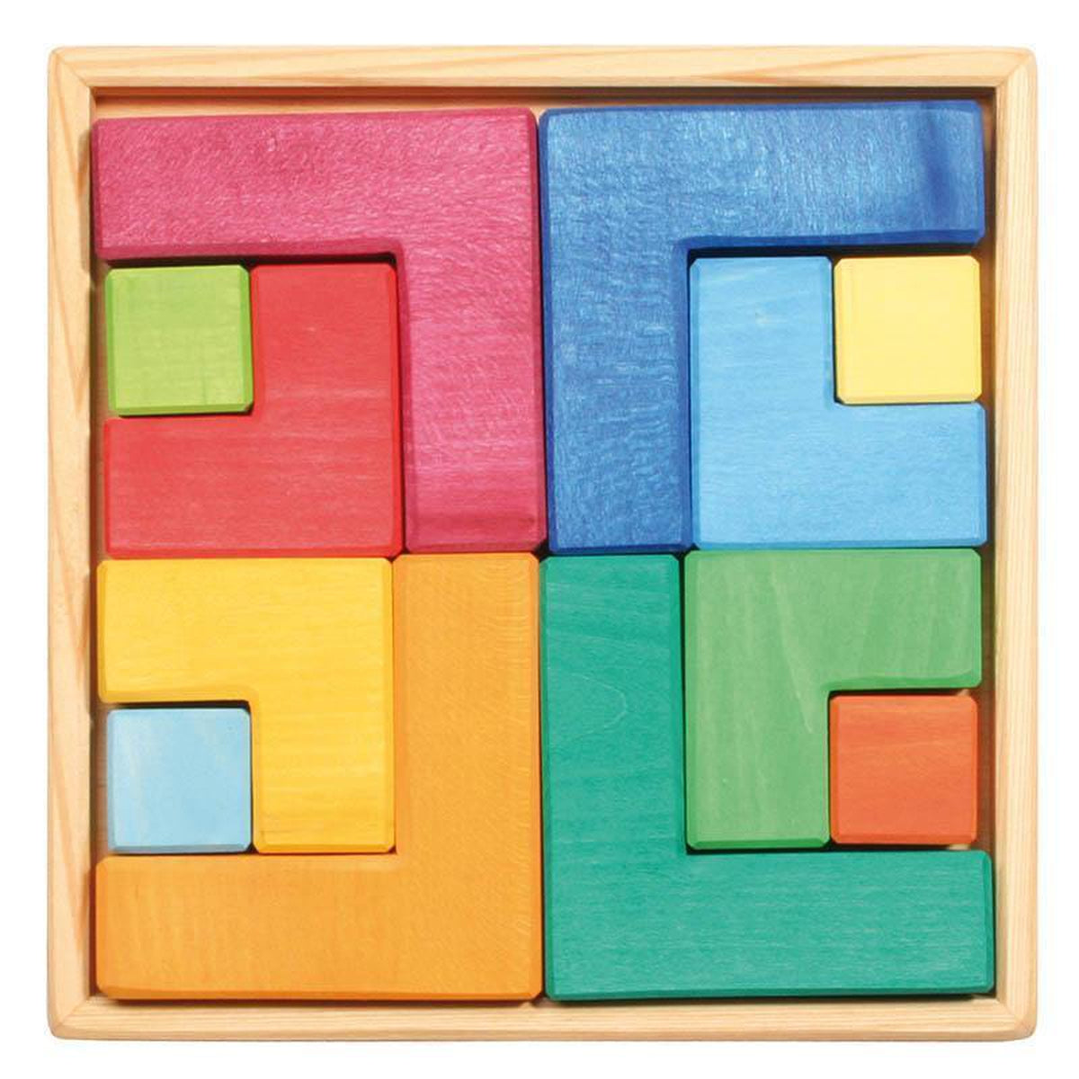 Grimm's square puzzle - large-blocks & building sets-Fire the Imagination-Dilly Dally Kids