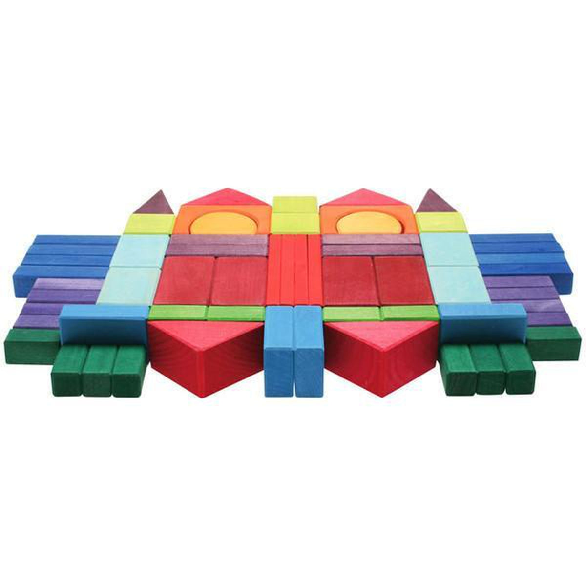 Grimm's wooden building blocks set of 60-blocks & building sets-Fire the Imagination-Dilly Dally Kids