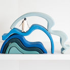 Grimm's wooden wave stacker-blocks & building sets-Fire the Imagination-Dilly Dally Kids