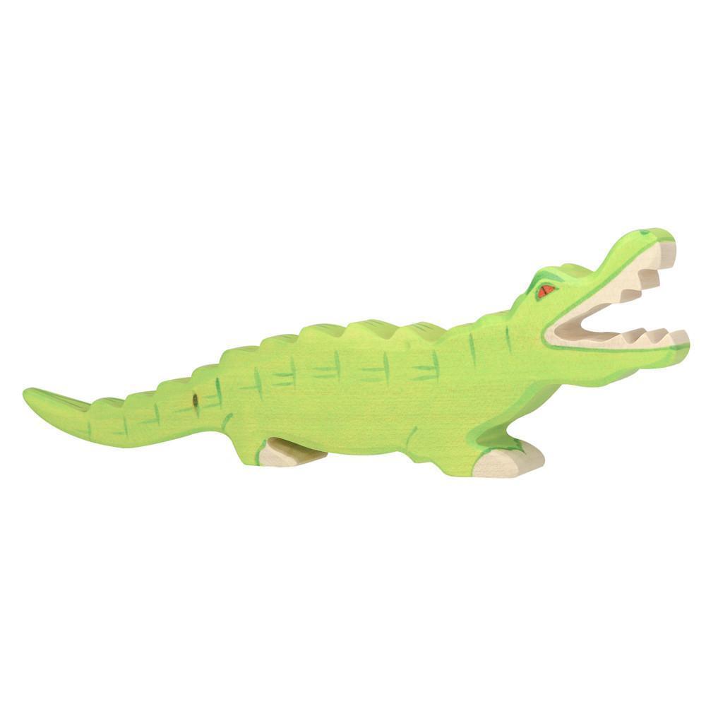 wooden crocodile-figures-Holztiger-Dilly Dally Kids