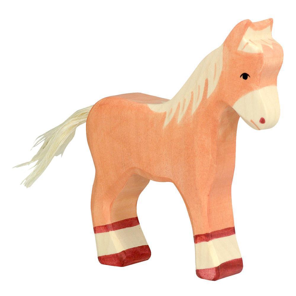 wooden foal horse-people, animals & lands-Holztiger-Dilly Dally Kids