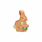 wooden rabbit with carrot-figures-Holztiger-Dilly Dally Kids