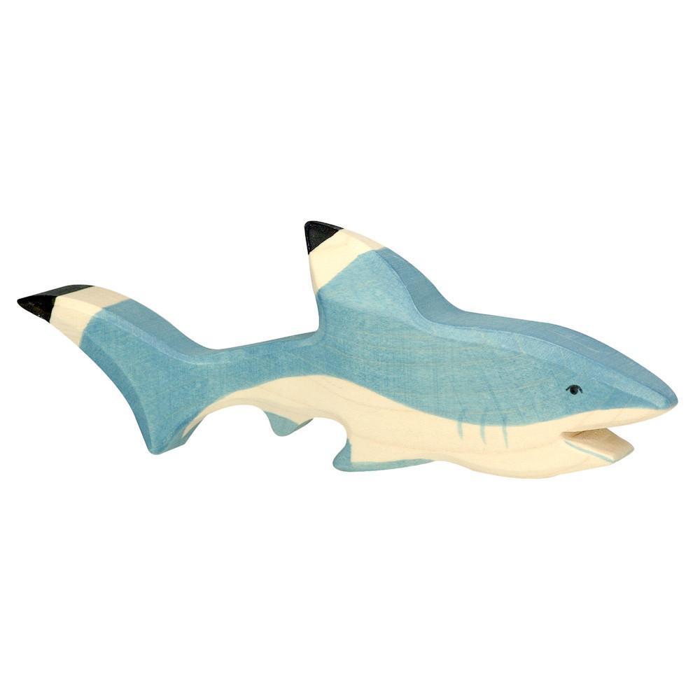wooden shark-figures-Holztiger-Dilly Dally Kids