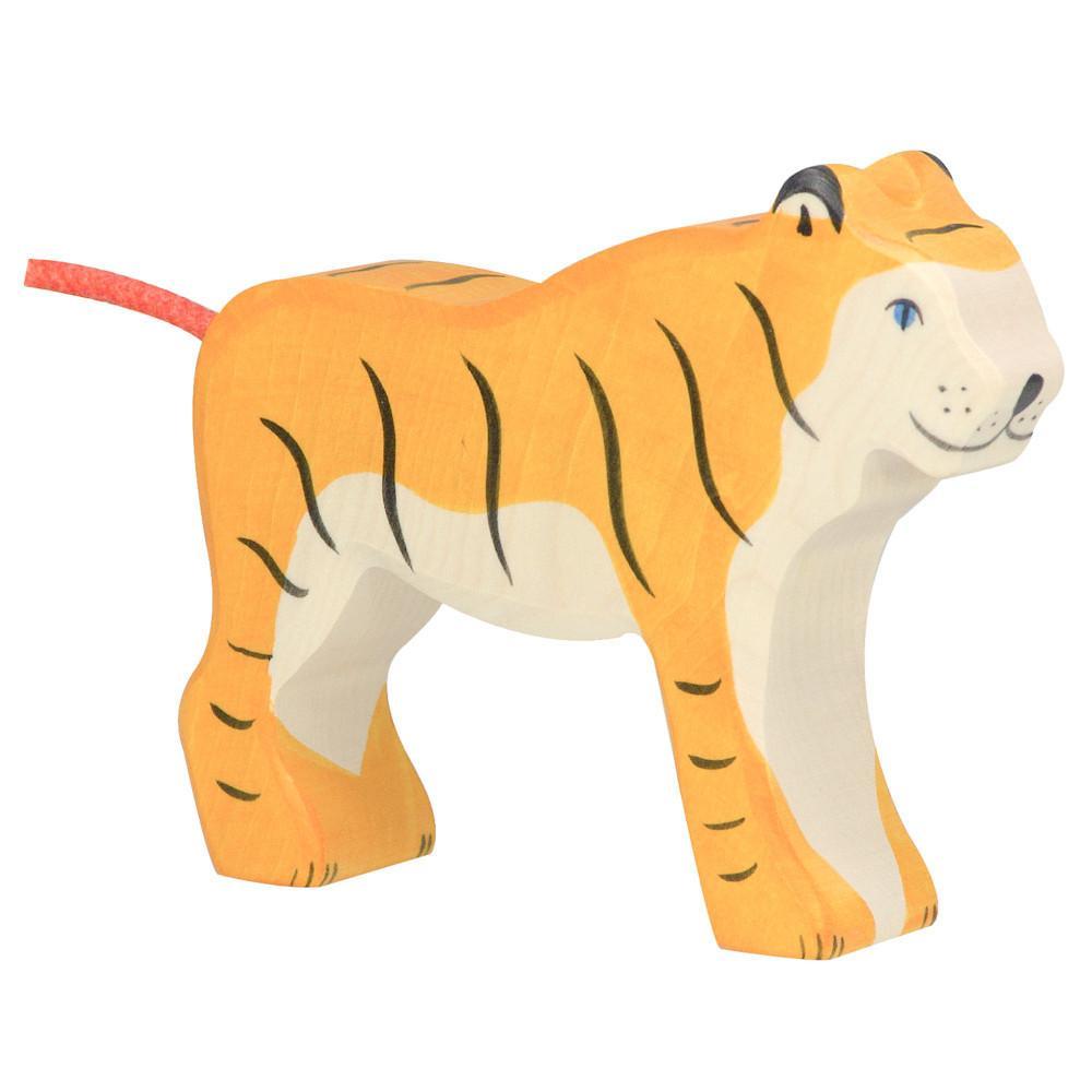 wooden tiger-people, animals & lands-Holztiger-Dilly Dally Kids