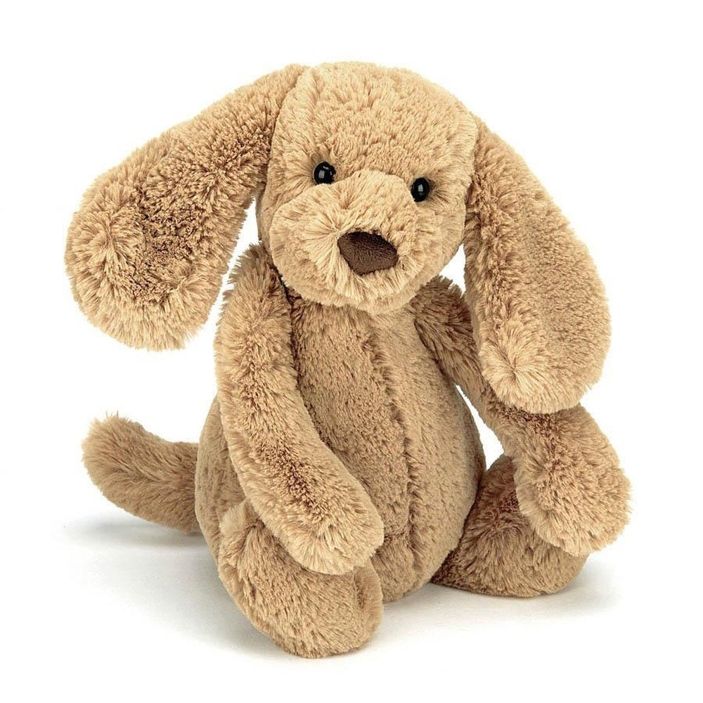 Jellycat medium bashful toffee puppy-puppets, stuffies & dolls-Jellycat-Dilly Dally Kids