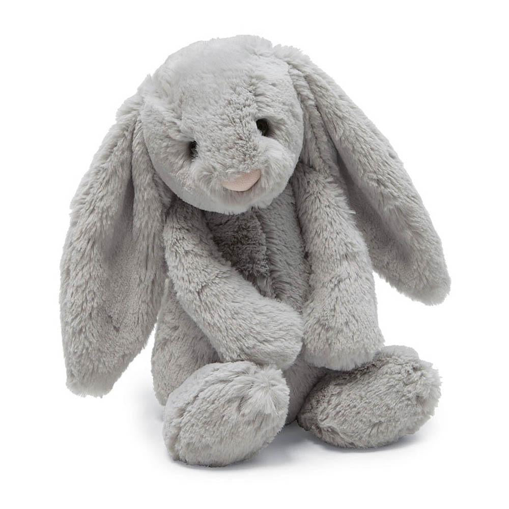 Jellycat small bashful grey bunny-puppets, stuffies & dolls-Jellycat-Dilly Dally Kids