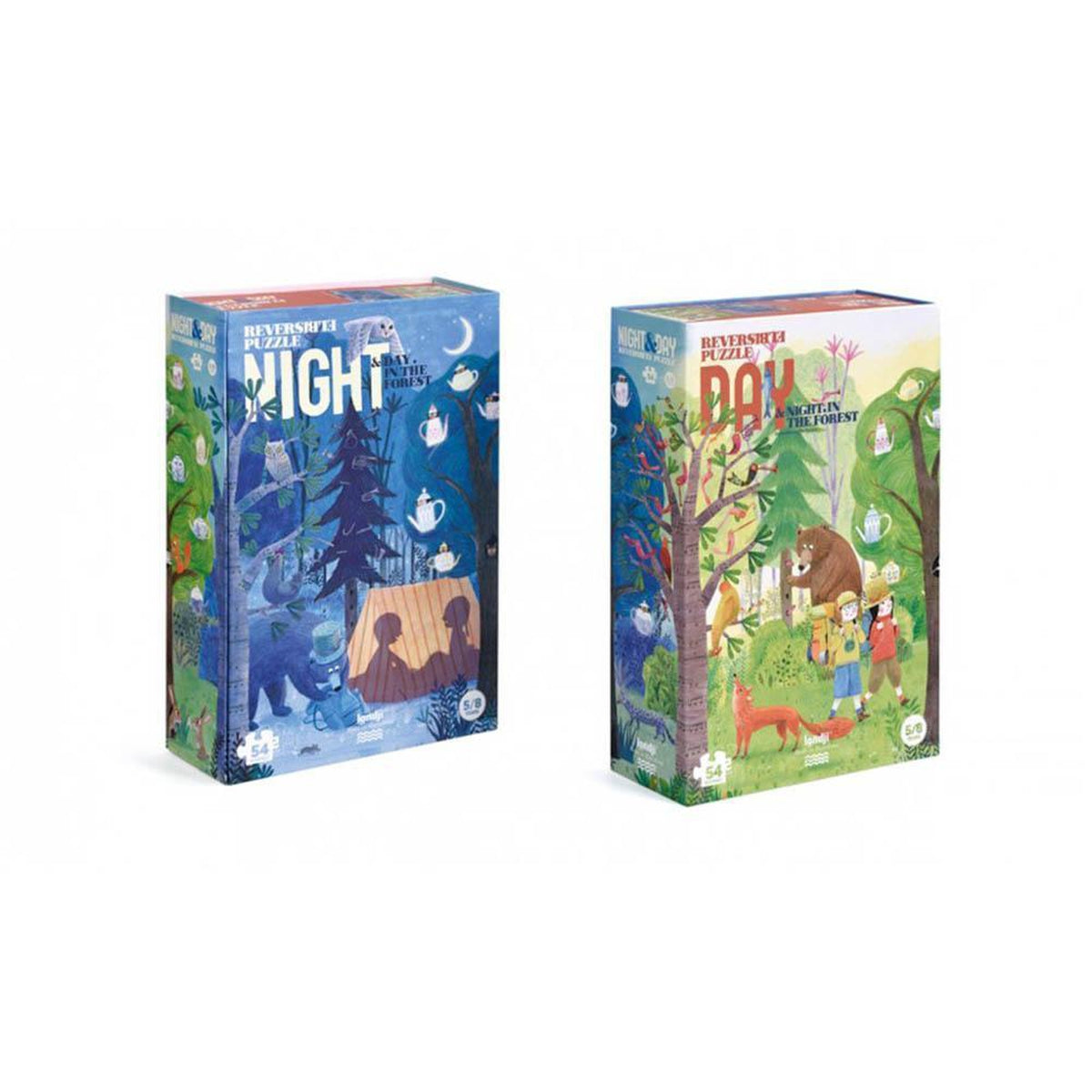 Londji night & day 54 piece puzzle-puzzles-Fire the Imagination-Dilly Dally Kids