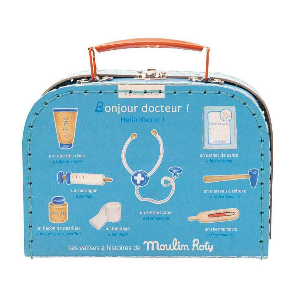 Moulin Roty doctor kit in suitcase-pretend play-Fire the Imagination-Dilly Dally Kids