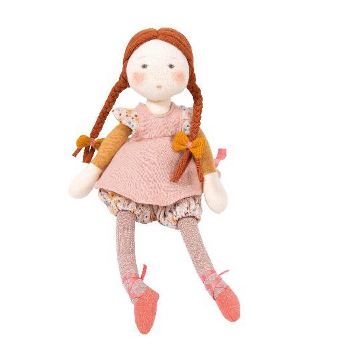 Moulin Roty les rosalies Fleur rag doll-puppets, stuffies & dolls-Fire the Imagination-Dilly Dally Kids