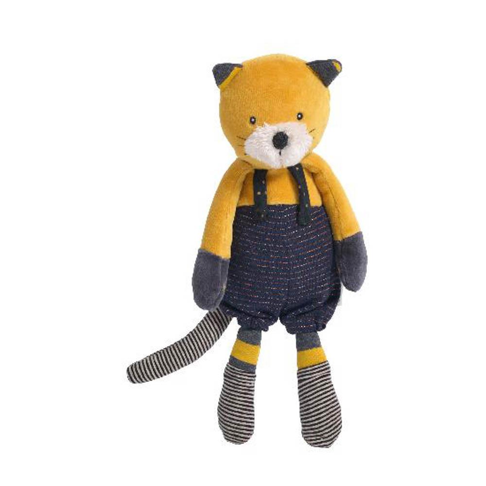 Moulin Roty Lulu yellow cat soft toy-baby-Fire the Imagination-Dilly Dally Kids