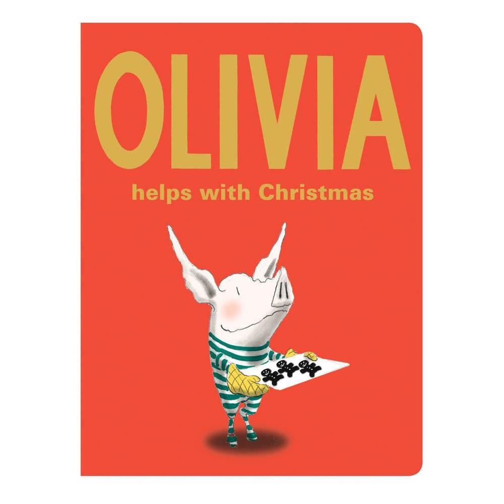 Olivia Helps with Christmas board book-books-Simon & Schuster-Dilly Dally Kids