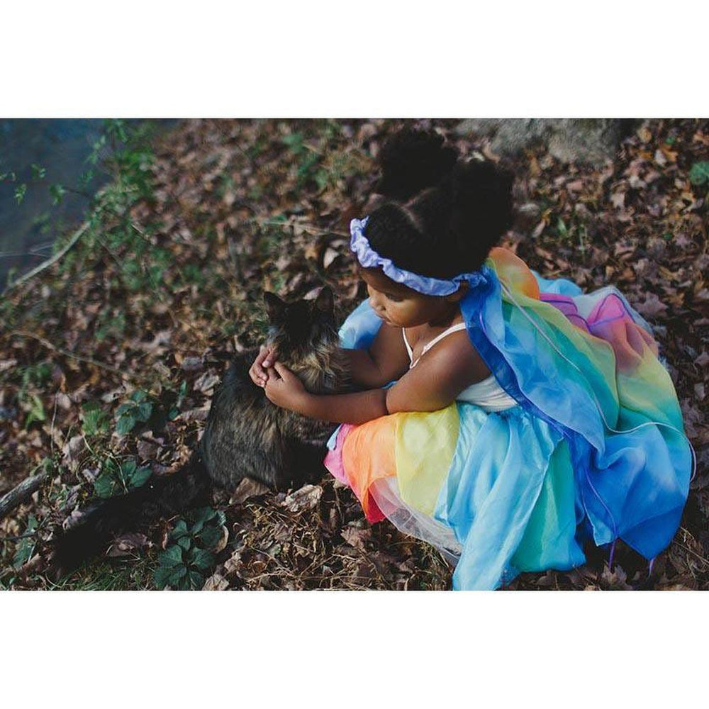 Sarah’s Silks rainbow and lavender veil-dress up-Sarah's Silks-Dilly Dally Kids