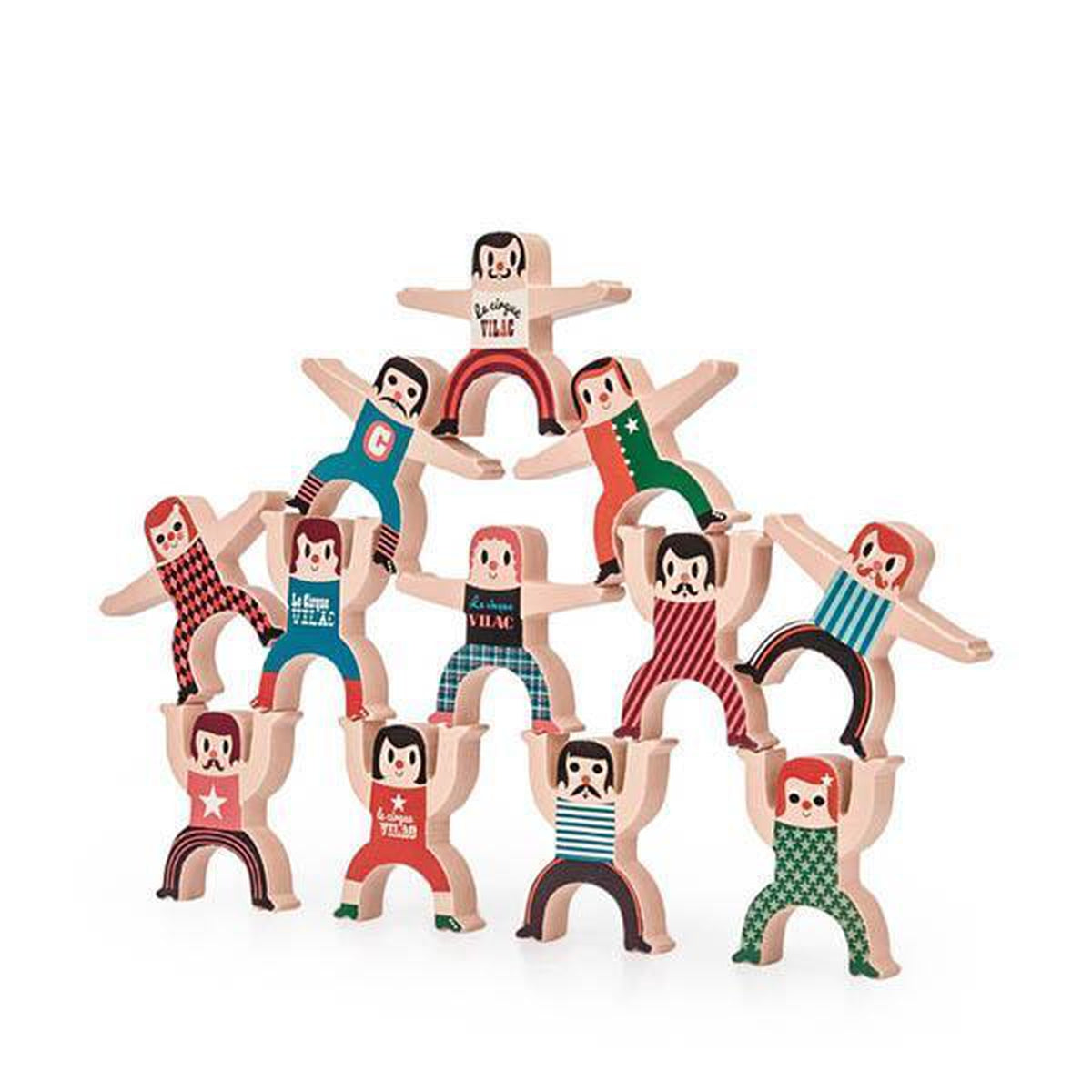 Vilac acrobat stacking toy-blocks & building sets-Fire the Imagination-Dilly Dally Kids