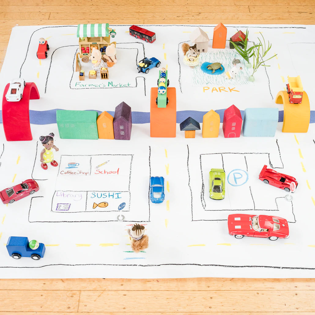 Easy DIY Play Ideas: Paper Road City